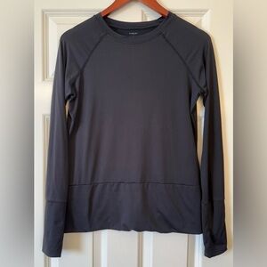 Varley Clara Active Stretch Jersey Long Sleeve Active Top Black Size Large